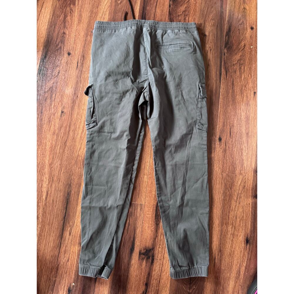 GRAY HOLLISTER CARGO PANT SKINNY JOGGER SIZE ELASTIC WAIST WITH DRAWSTRING PANT - Picture 4 of 7